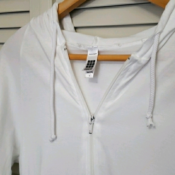 American Apparel Y2K I'm Big In Japan Graphic Hoodie, White, Sz S - Picture 5 of 10